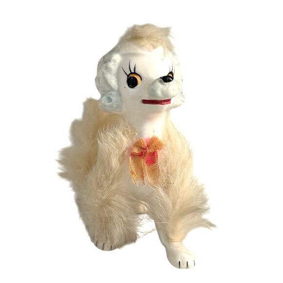 Unknown Other - Vintage 1950’s ceramic poodle figurine made in Japan